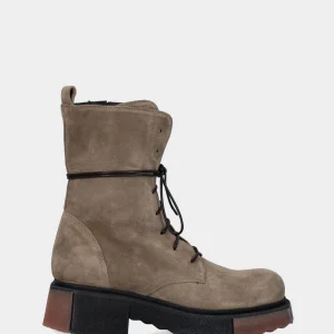 Anfibio verde in pelle con suola bicolore